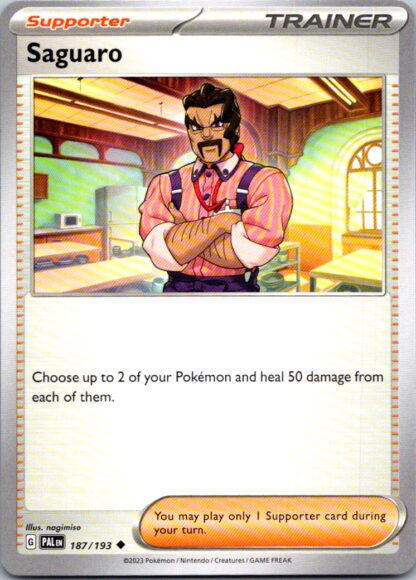 Saguaro 187/193 Paldea Evolved (Uncommon) (NM-Exc Condition)