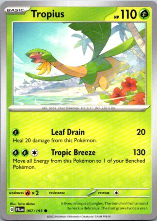 Tropius 7/193 Paldea Evolved (Common) (NM-Exc Condition)