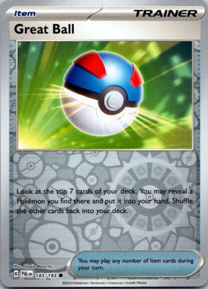 Great Ball 183/193 Paldea Evolved (Reverse Holo) (NM-Exc Condition)