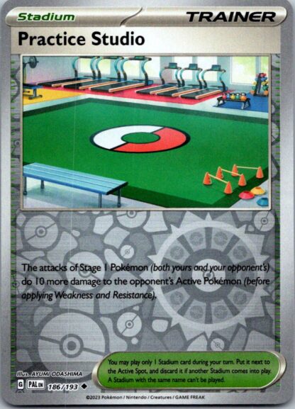 Practice Studio 186/193 Paldea Evolved (Reverse Holo) (NM-Exc Condition)