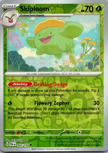 Skiploom 2/193 Paldea Evolved (Reverse Holo) (NM-Exc Condition)