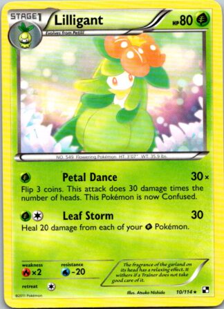 Lilligant 10/114 Black & White (Rare) (LP Condition)