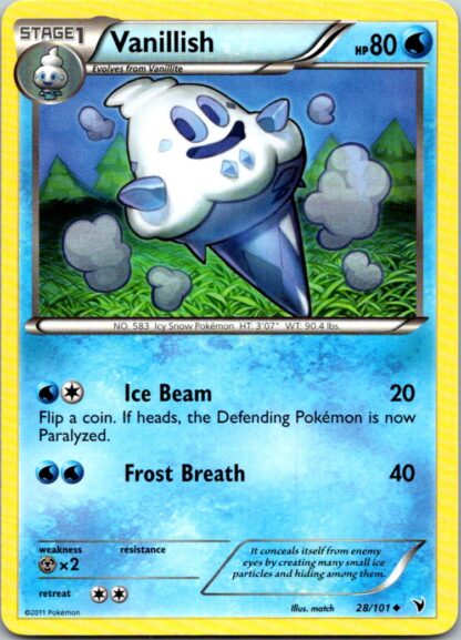 Vanillish 28/101 Plasma Blast (Uncommon) (Exc Condition)
