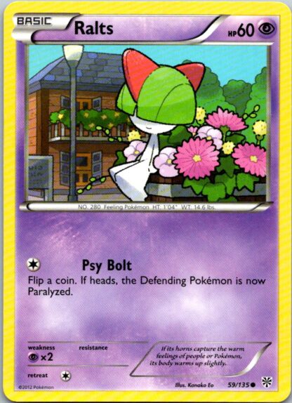 Ralts 59/135 Plasma Storm (Common) (Exc Condition)