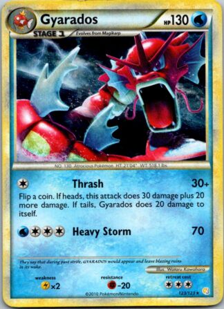 Gyarados 123/123 HeartGold SoulSilver (Holo) (P Condition)