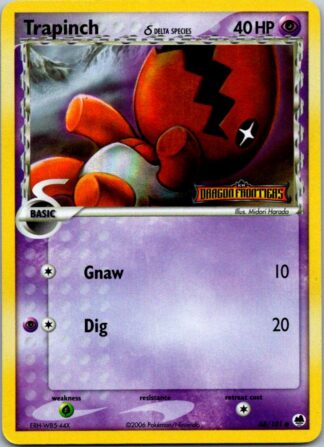 Trapinch 68/101 Dragon Frontiers (Stamped Reverse Holo) (LP Condition)