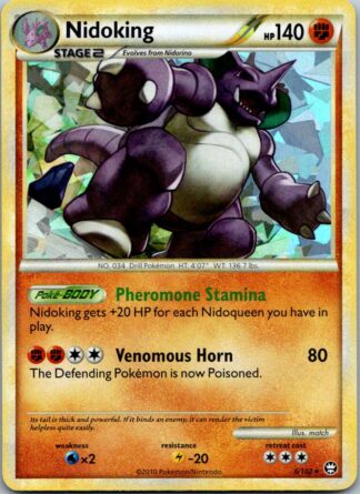 Nidoking 6/102 Triumphant (Shattered Holo) (LP Condition)