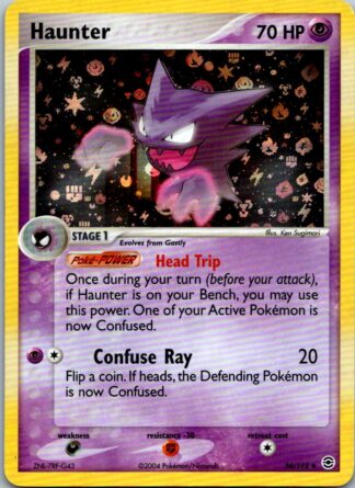 Haunter 34/112 Fire Red Leaf Green (Reverse Holo) (Excellent Condition)