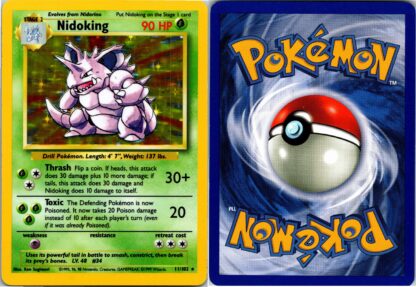 Nidoking 11/102 Base Set (Holo) (Unlimited Exc-LP Condition)