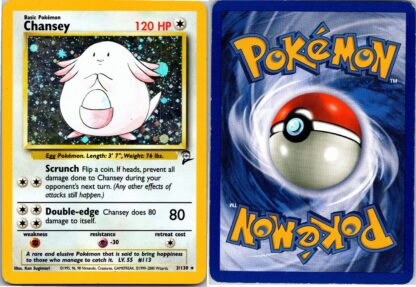 Chansey 3/130 Base Set 2 (Holo) (P Condition)