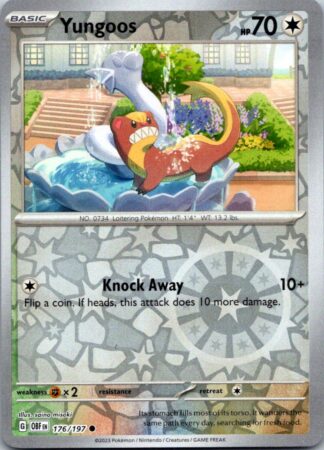 Yungoos 176/197 Obsidian Flames (Reverse Holo) (NM-Exc Cond)