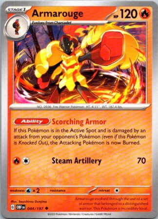 Armarouge 44/197 Obsidian Flames (Uncommon) (NM-Exc Cond)