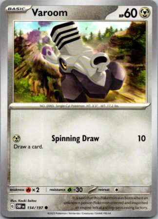Varoom 154/197 Obsidian Flames (Common) (NM-Exc Cond)