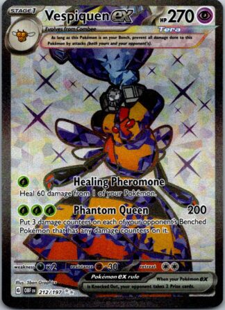 Vespiquen ex 212/197 Obsidian Flames (Ultra Rare) (NM-Exc Cond)