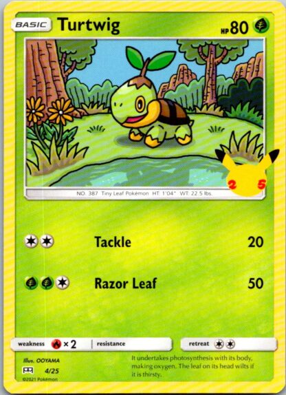 Turtwig 4/25 McDonalds 25th Anniversary Promo (Exc Condition)