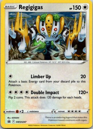 Regigigas SWSH247 Promo (Holo) (Exc Condition)