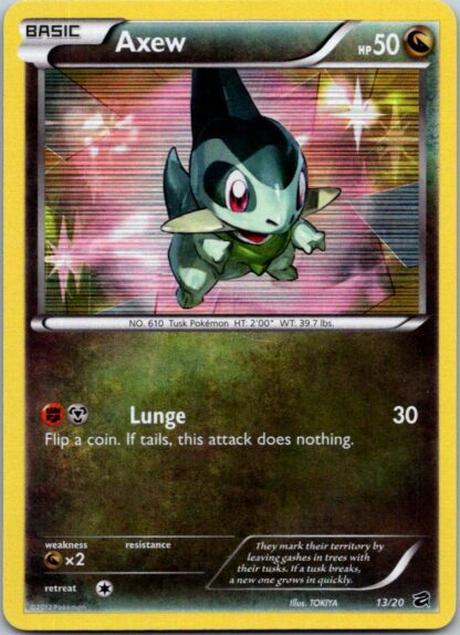 Axew 13/20 Dragon Vault (Holo) (LP Condition)