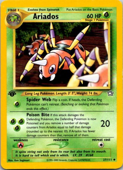 Ariados 27/111 Neo Genesis (Uncommon) (1st Edition Played Condition)