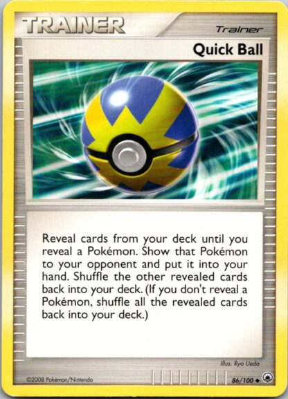 Quick Ball 86/100 Majestic Dawn (Uncommon) (P Condition)