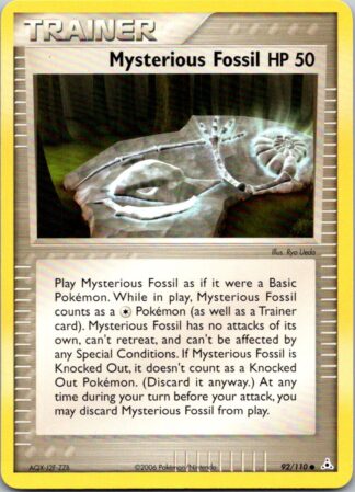 Mysterious Fossil 92/110 EX Holon Phantoms (Common) (P Condition)