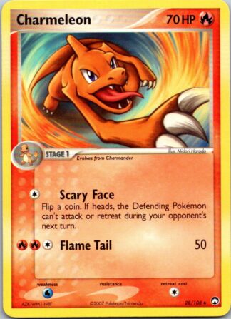 Charmeleon 28/108 Power Keepers (Uncommon) (P Condition)
