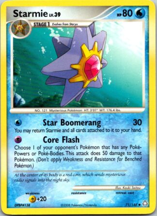 Starmie 71/146 Legends Awakened (Uncommon) (LP Condition)