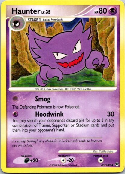 Haunter 40/100 Stormfront (Uncommon) (P Condition)