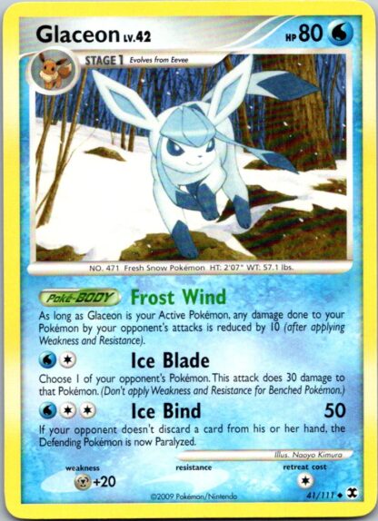 Glaceon 41/111 Rising Rivals (Uncommon) (P Condition)
