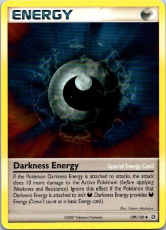 Darkness Energy 129/132 Secret Wonders (Uncommon) (P Condition)