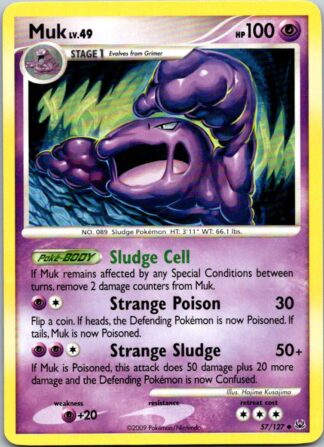 Muk 57/127 Platinum (Uncommon) (LP Condition)