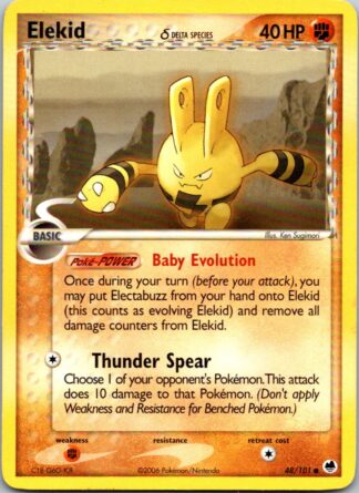 Elekid 48/101 Dragon Frontiers (Common) (P Condition)