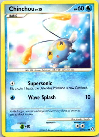 Chinchou 87/146 Legends Awakened (Common) (P Condition)