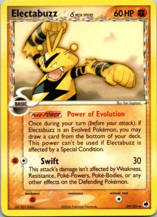 Electabuzz 29/101 Dragon Frontiers (Uncommon) (P Condition)