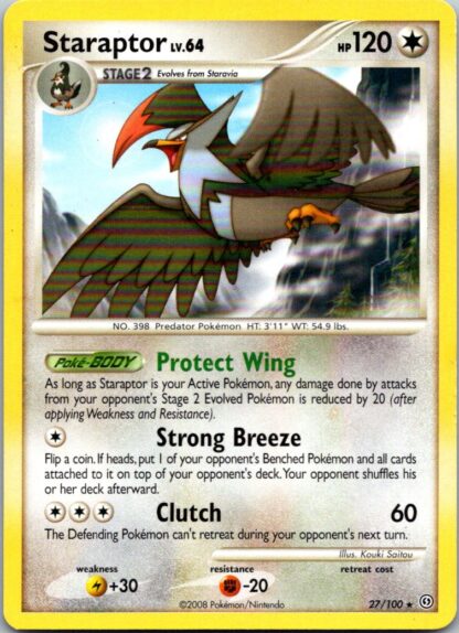 Staraptor 27/100 Stormfront (Rare) (P Condition)