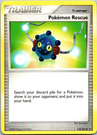 Pokemon Rescue 115/127 Platinum (Uncommon) (P Condition)