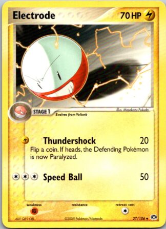 Electrode 27/106 EX Emerald (Uncommon) (P Condition)