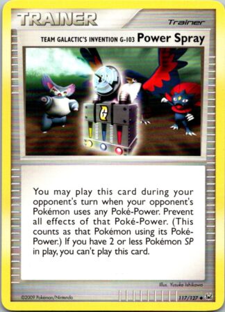 Team Galactic's Invention G-103 Power Spray 117/127 Platinum (Uncommon) (LP Condition)