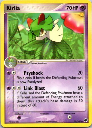Kirlia 32/101 Dragon Frontiers (Uncommon) (P Condition)