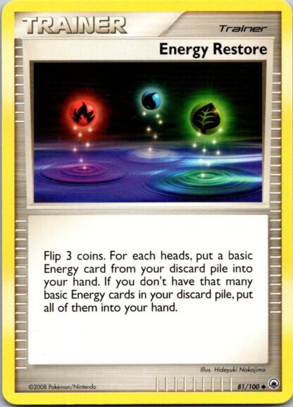 Energy Restore 81/100 Majestic Dawn (Uncommon) (P Condition)