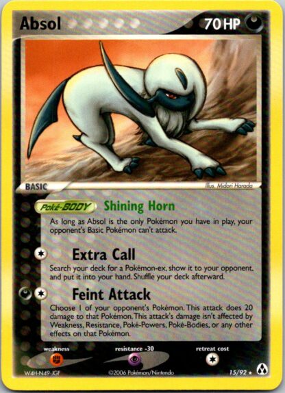 Absol 15/92 EX Legend Maker (Rare) (LP Condition)