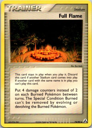 Full Flame 74/92 Legend Maker (Uncommon) (LP Condition)