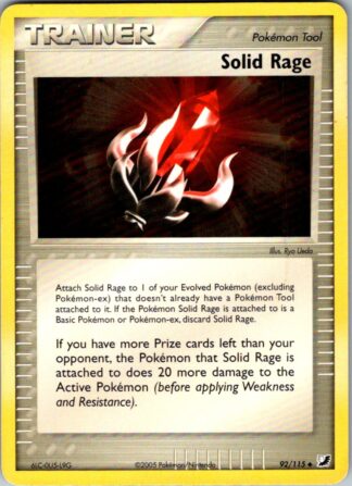 Solid Rage 92/115 Unseen Forces (Uncommon) (P Condition)