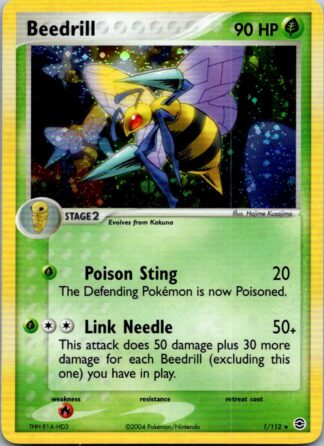 Beedrill 1/112 Fire Red Leaf Green (Holo) (LP Condition)