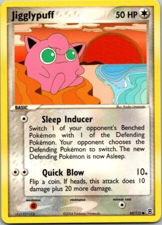 Jigglypuff 65/112 Fire Red Leaf Green (Common) (Excellent Condition)