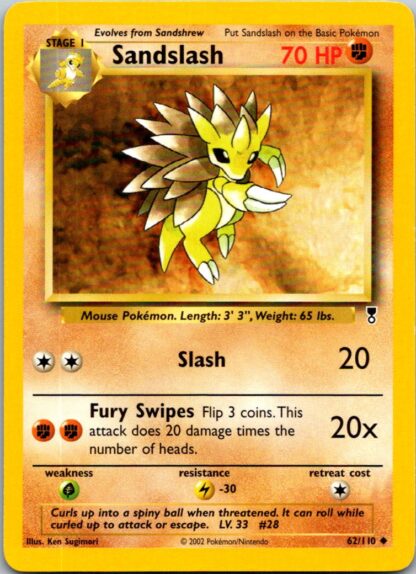 Sandslash 62/110 Legendary Collection (Uncommon) (Unlimited Played Condition)