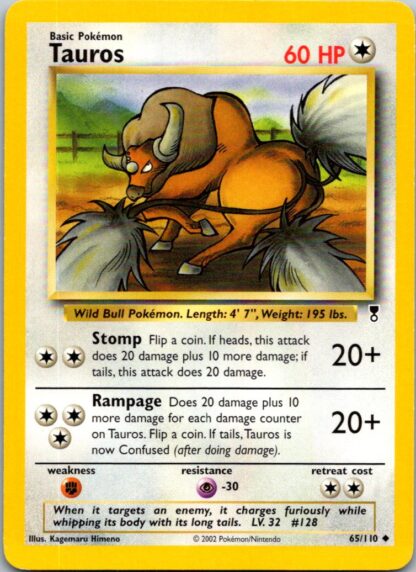 Tauros 65/110 Legendary Collection (Uncommon) (Unlimited Played Condition)