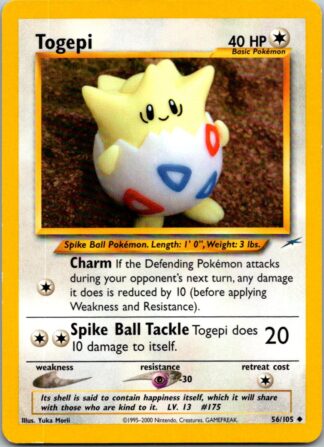 Togepi 56/105 Neo Destiny (Uncommon) (Unlimited LP Condition)