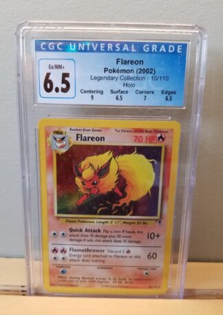 Flareon 10/110 (Holo) Legendary Collection CGC Graded 6.5