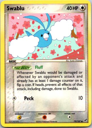 Swablu 79/107 EX Deoxys (Common) (Exc Condition)