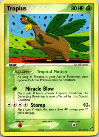 Tropius 27/107 EX Deoxys (Rare) (Exc Condition)